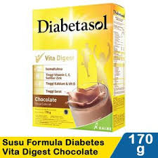 

DIABETASOL SUSU FORMULA DIABETES W/VITADG COKELAT BOX 170g