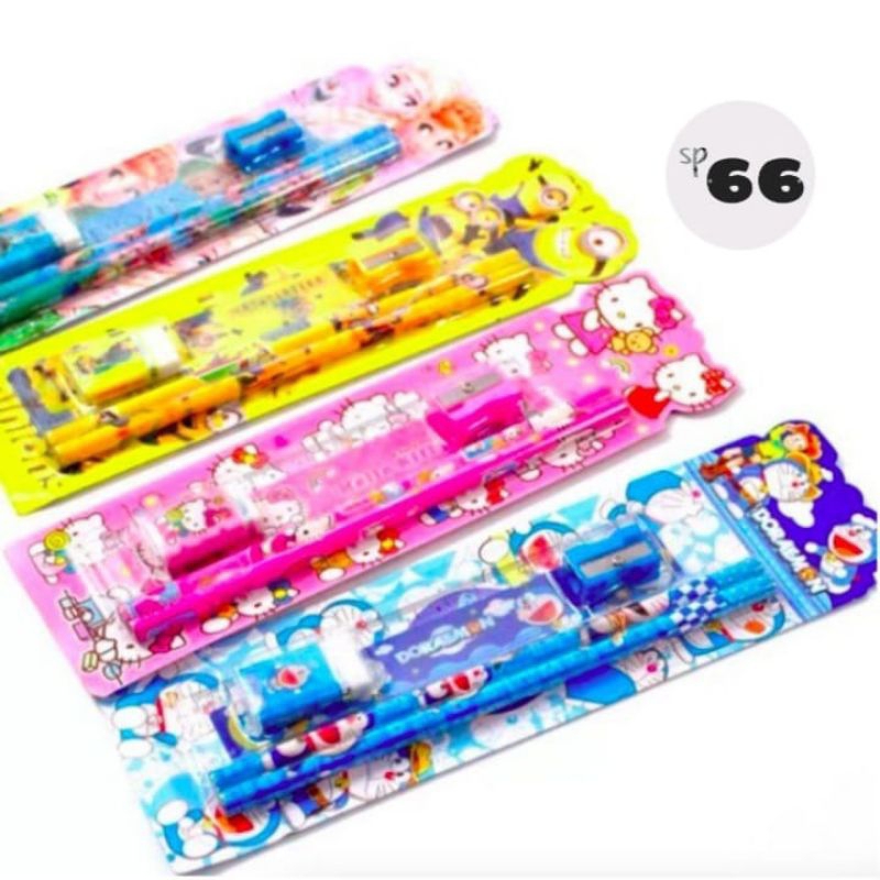 

Set Alat Tulis Sekolah Karakter 5IN1 / Alat Set Tulis Anak Karakter Lucu/Alat Tulis Praktis