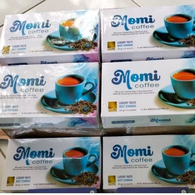 

coffee momi kopi pria dewasa isi 5 sachet original kopi ginseng /kopi momi
