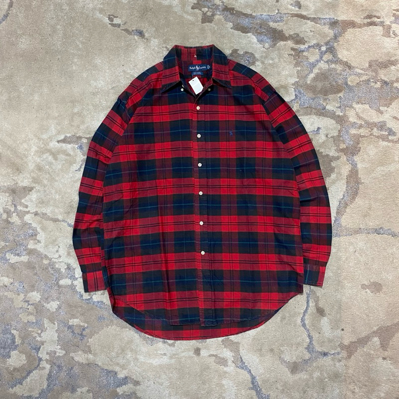 Kemeja Flannel Polo Ralph A79