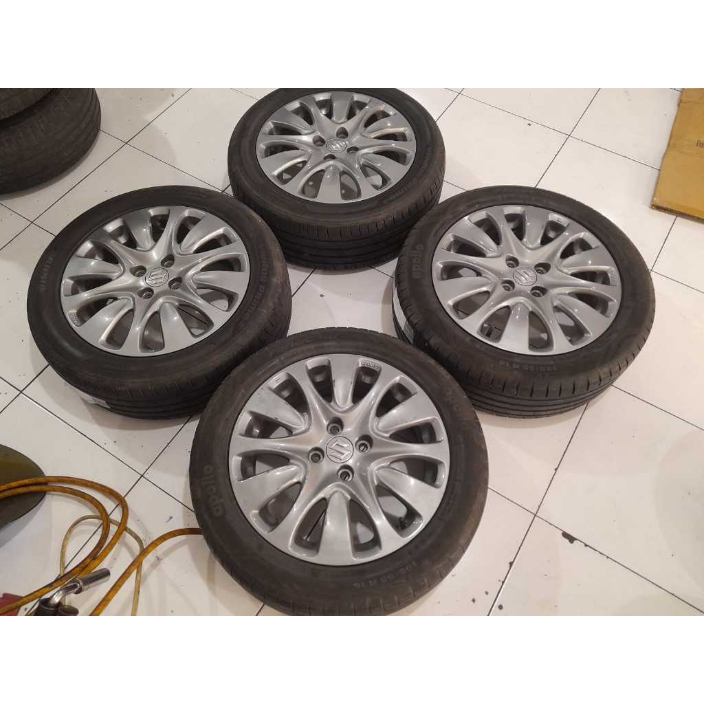 ready oem baleno ring 16 pcd 4x100 grey