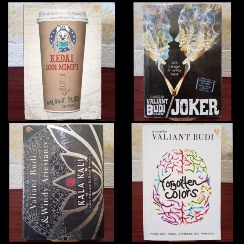 Buku Novel Valiant Budi Vabyo Original Banyak Pilihan Judul