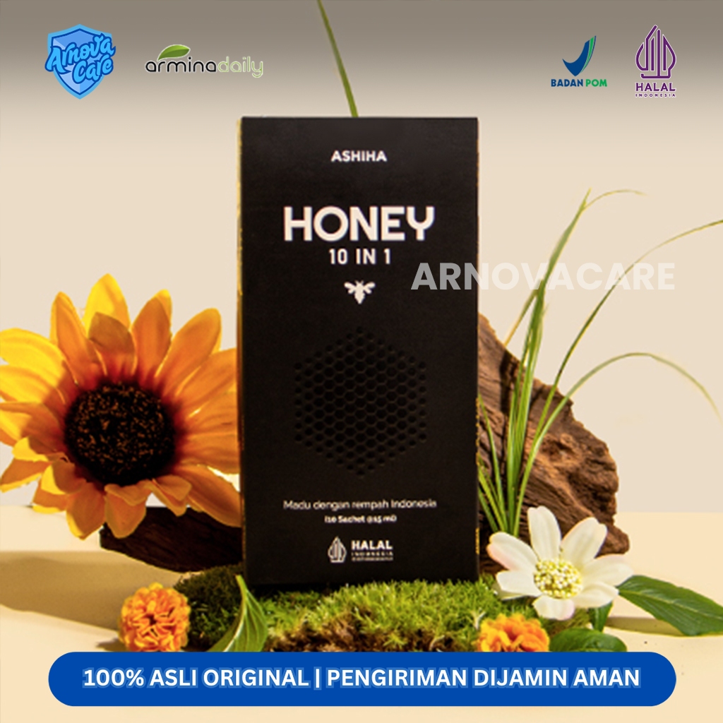 

Madu Herbal Ashiha Honey 10 in 1 Madu, Jahe, Sereh, Kayu Manis – Alami | Jaga Imunitas & Metabolisme