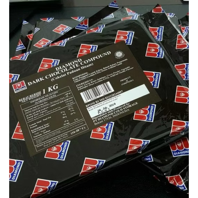 

DIAMOND COKLAT BLOK REPACK (500gr,1 KG) DIAMOND CHOCOLATE COMPOUND REPACK ( 500gr,1 KG) IK3
