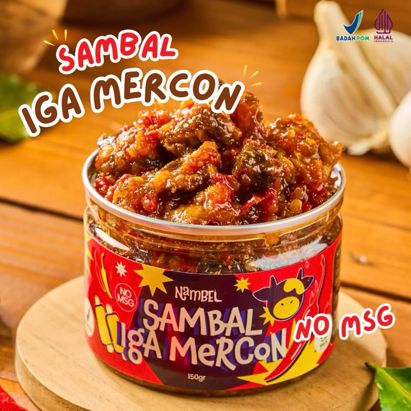 

Nambel - Sambal Iga Mercon - NO MSG - Sambal Lauk