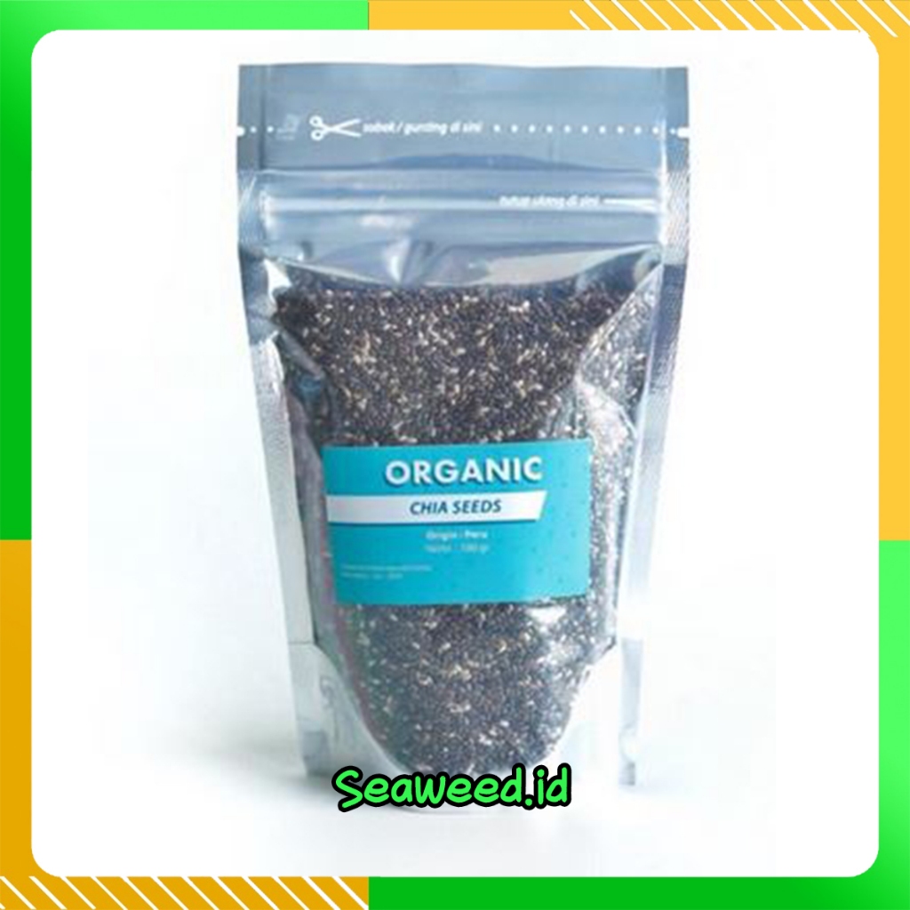 

Organic Black Chia Seed PERU 100 gr Premium Biji Chiaseed Original