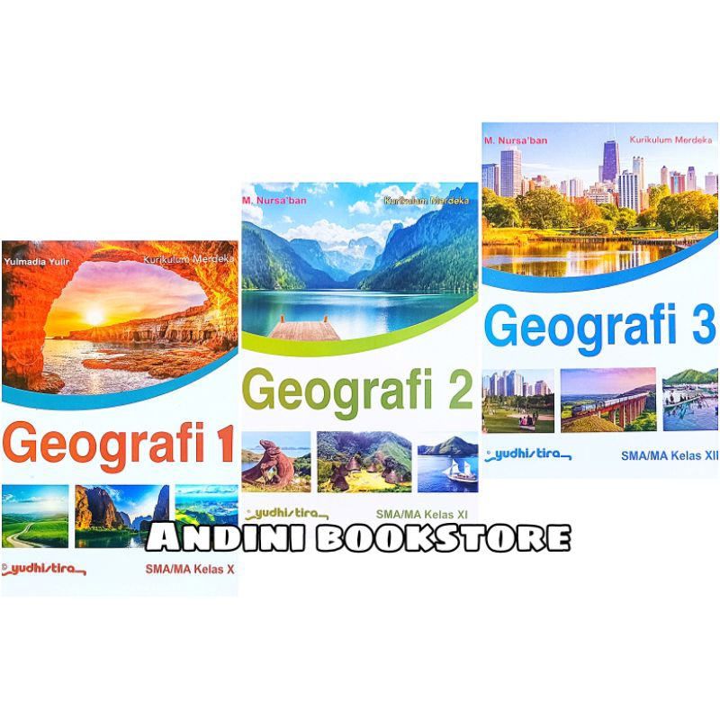 BUKU GEOGRAFI KELAS 10 11 12 SMA/MA YUDHISTIRA KURIKULUM MERDEKA