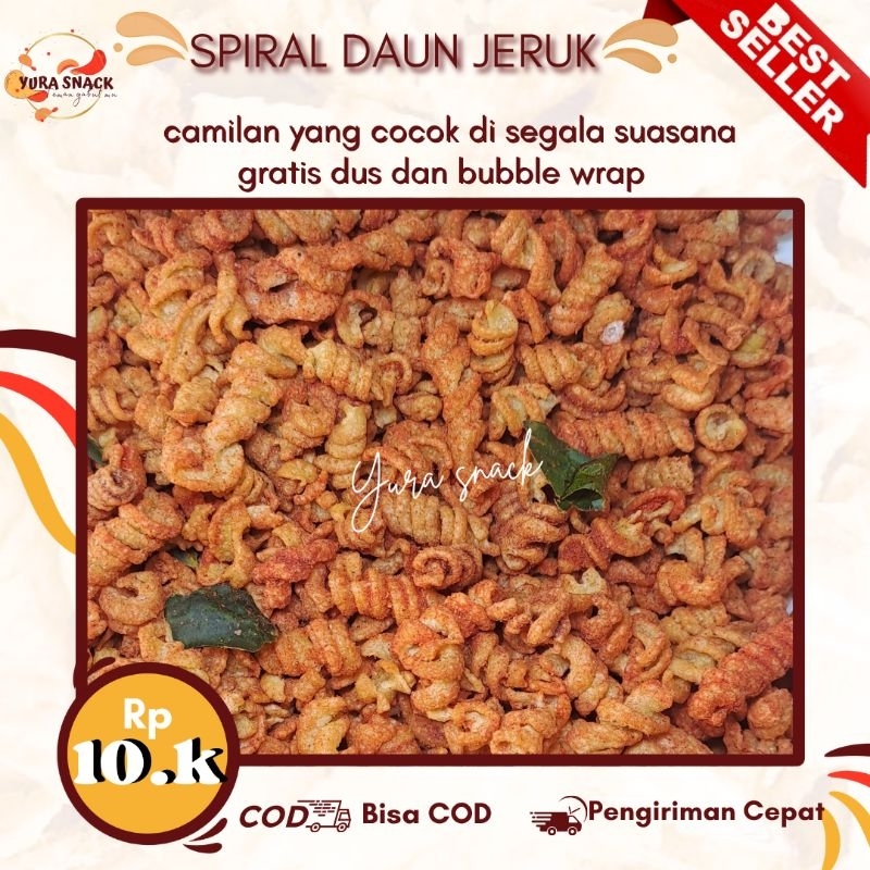 

Makaroni Spiral Pedas Daun Jeruk 250gr / Camilan Pedas Daun Jeruk