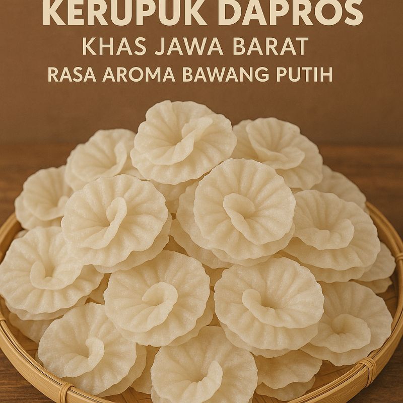 

Kerupuk Dapros Khas Jawa Barat Rasa Aroma Bawang Putih