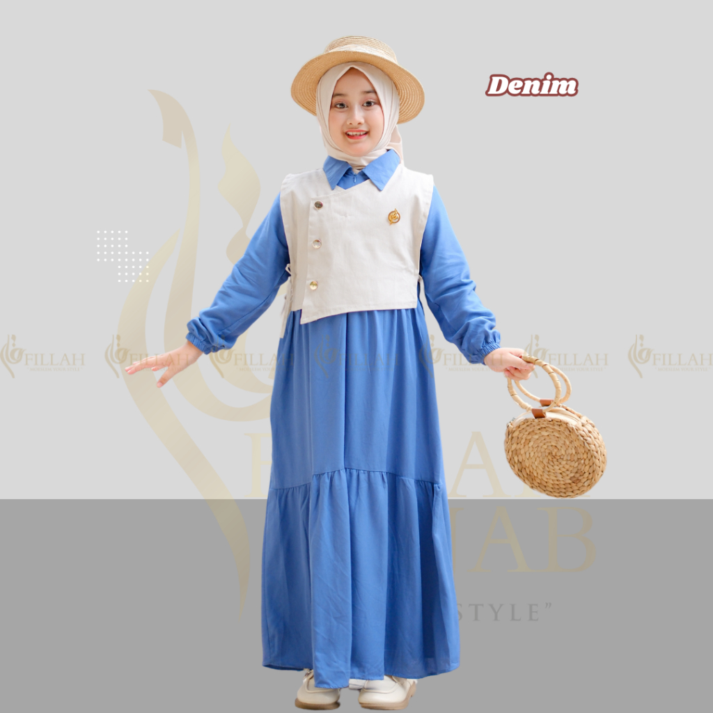 PREMIUM Gamis Anak Rayon Twill Gamis Remaja Tanggung Gamis Anak Perempuan Modern Gamis Elegan Gamis