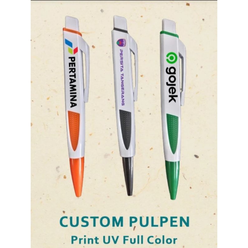 

Custom Pulpen Cetak UV Souvenir Logo Promosi Random Satu Sisi