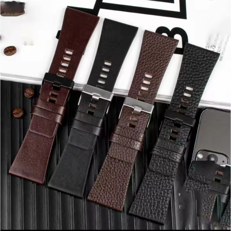 Tali Kulit Jam Tangan DIESEL Strap Jam diezel Tali Kulit 28MM 30MM 32MM