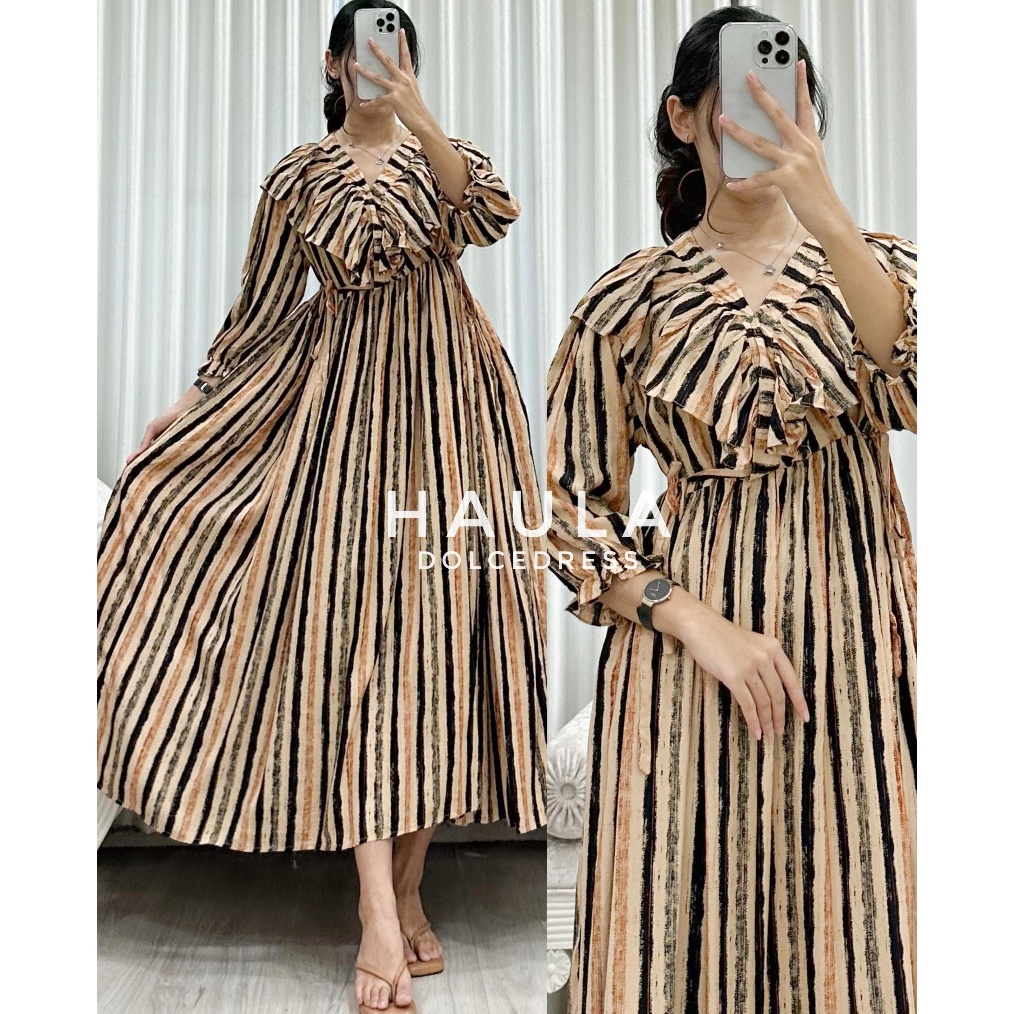 Haula By Dolce Dress Busui Katun Rayon Balon KODE X7U9