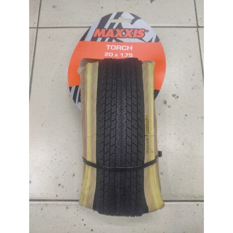 ban luar sepeda lipat BMX 20 x 1.75 maxxis torch kevlar skin wall