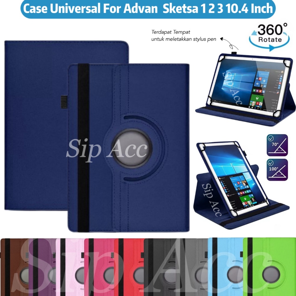 KODE I96B Case Advan Sketsa 3  Advan Sketsa 2  11 1 Inch Sarung Tablet Flip Cover Rotary Casing Stan