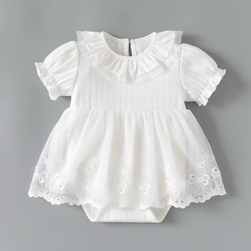 KAOLA - Ismi White | Dress Romper Bayi Perempuan