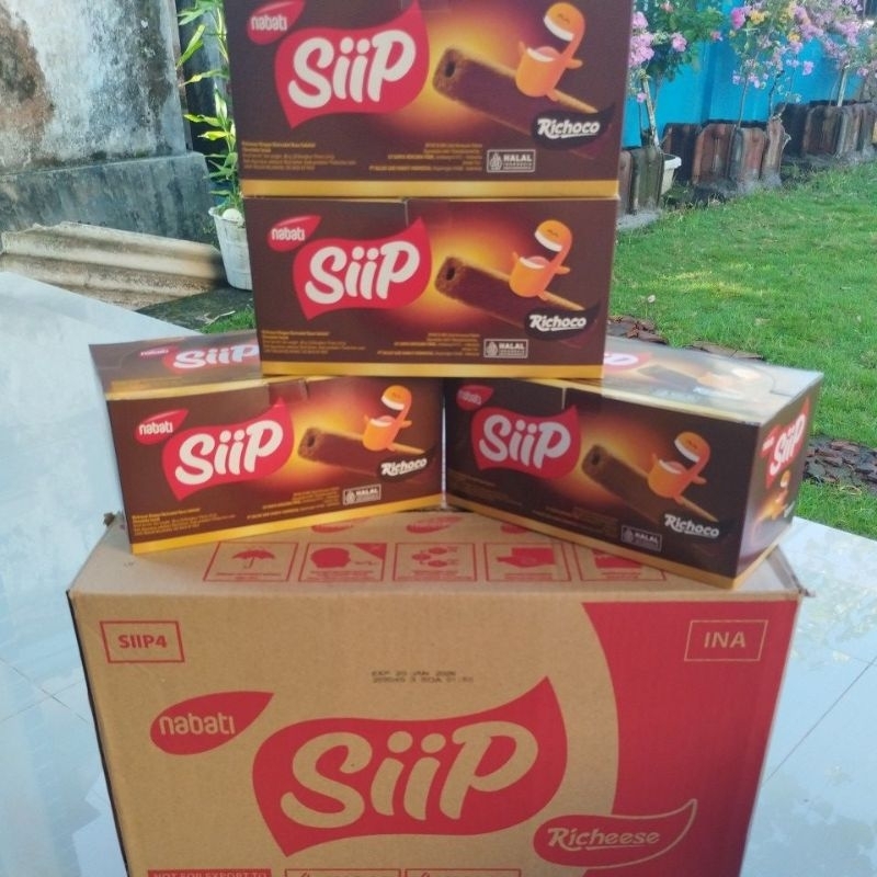 

Nabati siip 80gr 20bungkus Rasa Coklat