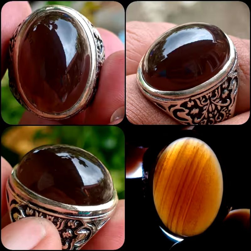 Natural Fokay Galih Kelor Kristal  - Fosill Kayu - Fossilized Moringa Wood - Tembus Senter - Dari Ka