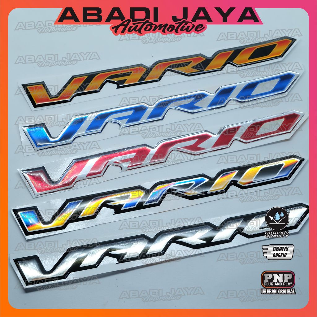Emblem All New Vario / Emblem Vario All New 125 / Emblem Vario 160 / Emblem Timbul Vario / Emblem Va