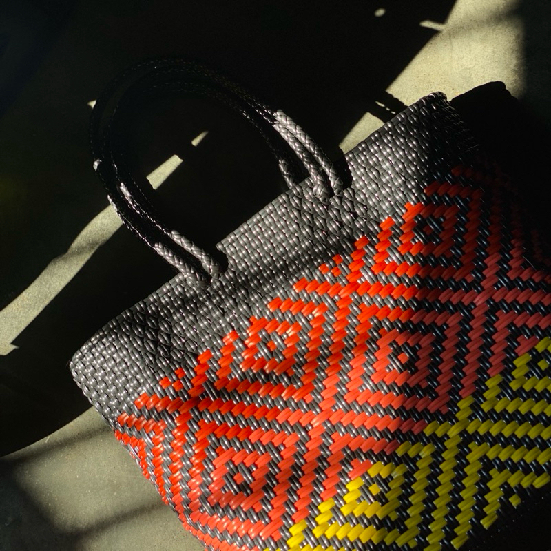 NYZ LIVING - Tas Anyaman Plastik - Totebag dengan Magnet - Expor quality - 017