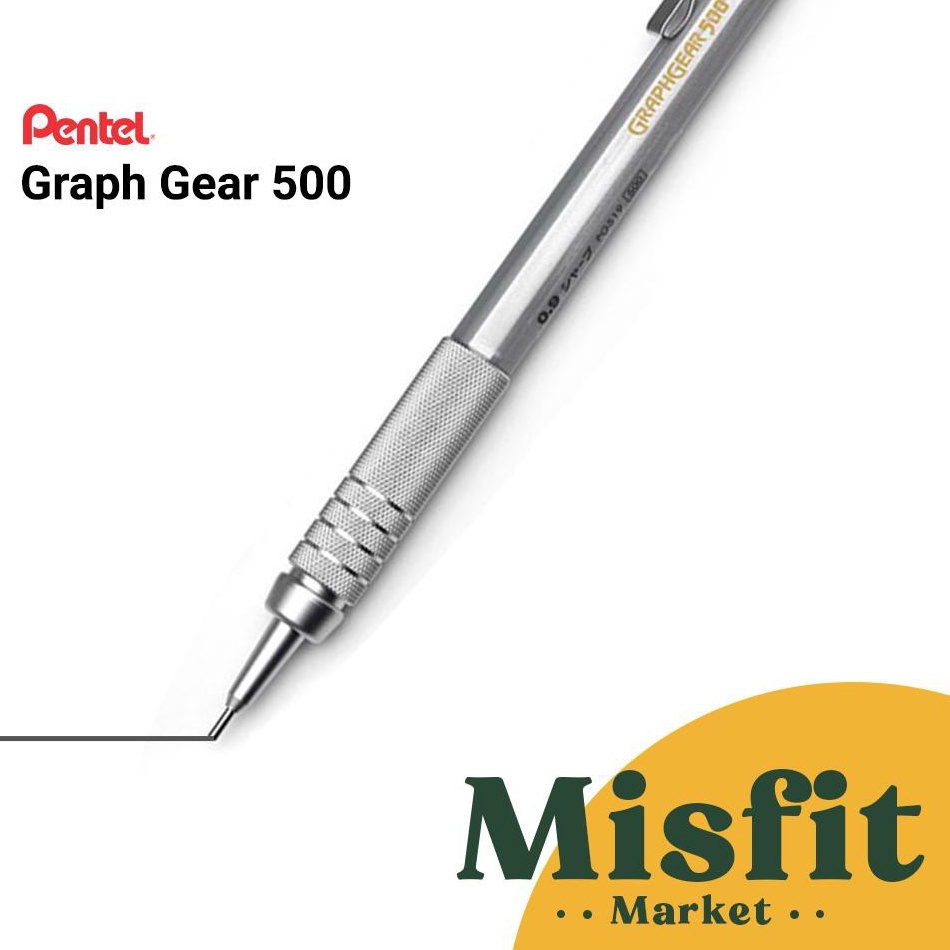 

KODE Y85I Pentel Graph Gear 5 Mechanical Drafting Pencil 3 4 5 7 9 mm GraphGear Pensil Mekanik