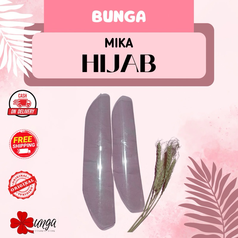BUNGA-[1 PCS]Premium Mika Penegak Hijab Anti Letoy Mika Hijab