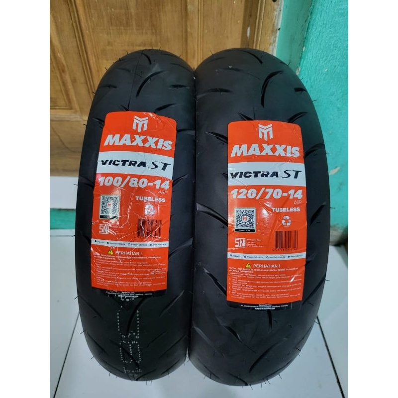 Ban Maxxis Soft Compound Motor Pcx 150 Vario 160 Abs Cbs Pcx Lokal Victra S98 Sepasang 100/80-14 120