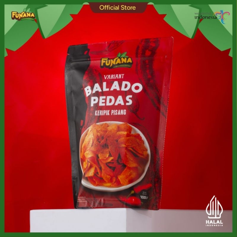 

Keripik Pisang Balado | Banana Chips | Funana | Keripik Pisang Mentega