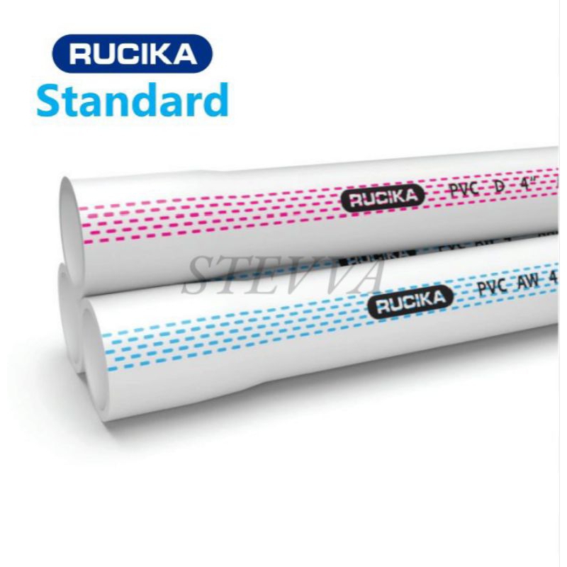 Pipa PVC AW 1/2" rucika / pipa paralon / pipa paralon / panjang 4 meter