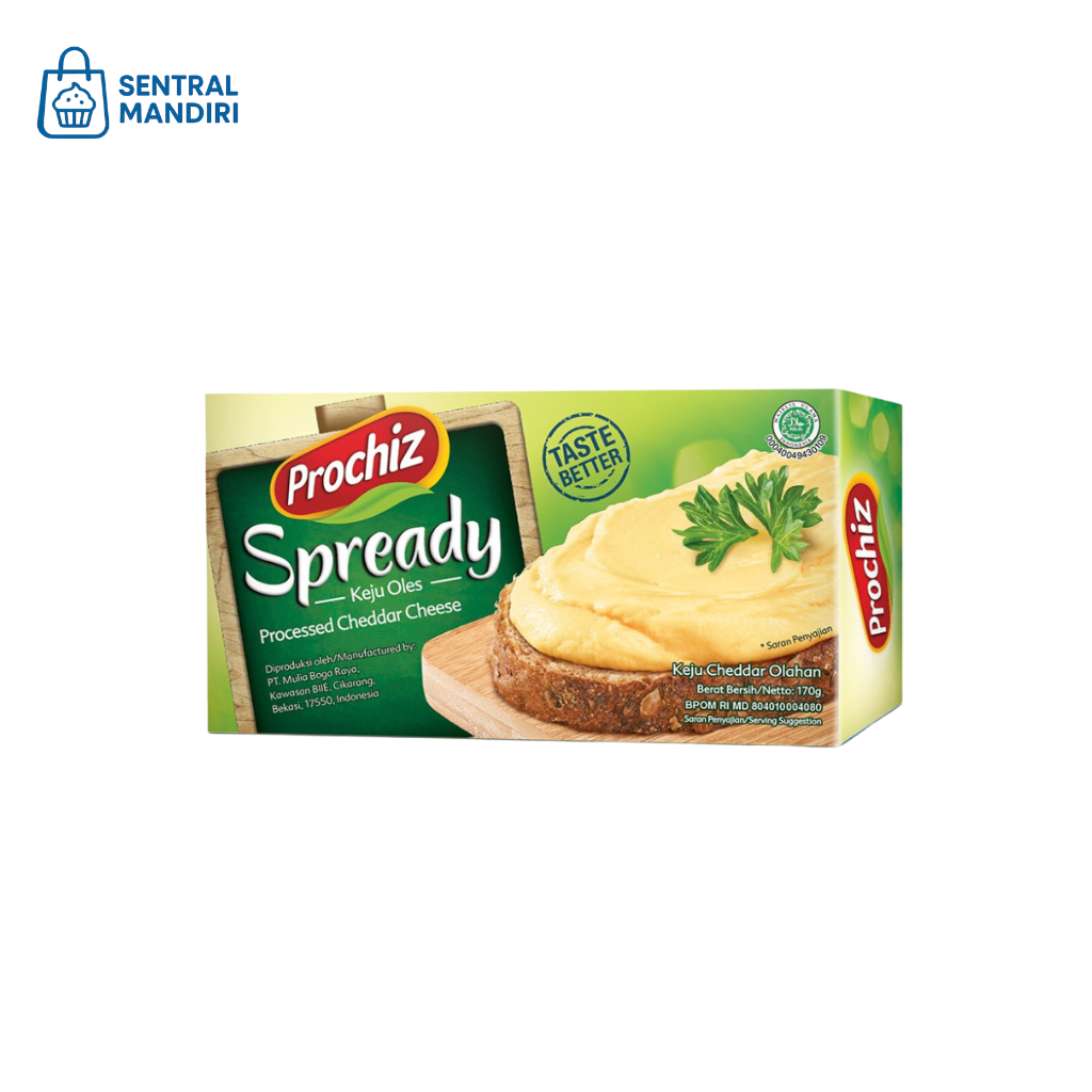 

Prochiz Spready Keju Oles 160gr, Tekstur Lembut dan Mudah Praktis