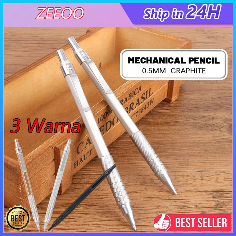 

Pensil Mekanik 0.5 mm Metal Mechanical Drafting Pencil / dengan Pusat Gravitasi Rendah Untuk Sekolah / Kantor / Pensil Mekanik pentel Pencil / 3 Warna