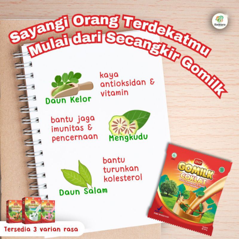 

Susu Kambing Etawa Gomilk + Daun Kelor, Daun Salam, & Mengkudu, Untuk Kesehatan Tulang Sudah BPOM