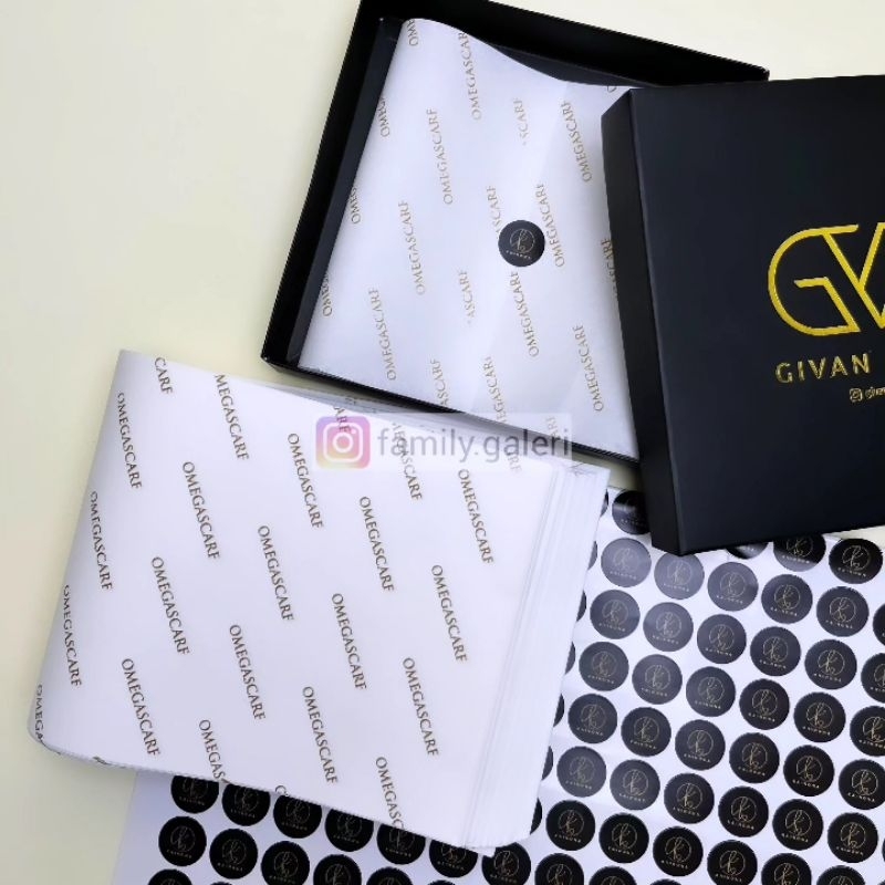 

cetak wrapping paper Free stiker & card