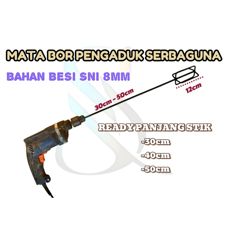 mata bor mixer/mata bor pengaduk bahan besi SNI multifungsi