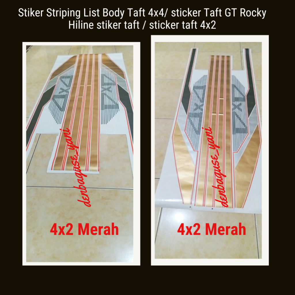 Stiker Striping List Body Taft 4x4/ sticker Taft GT Rocky Hiline stiker taft / sticker taft 4x2