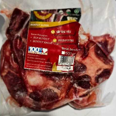 

Buntut Super Sapi Organik - Oraganic Beef Oxtail Center Cut 500gr - Grassed Feed
