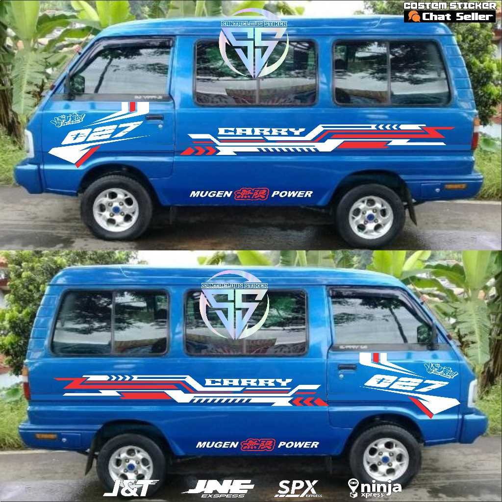 sticker carry futura cutting sticker carry 1.0 minibus minimalis