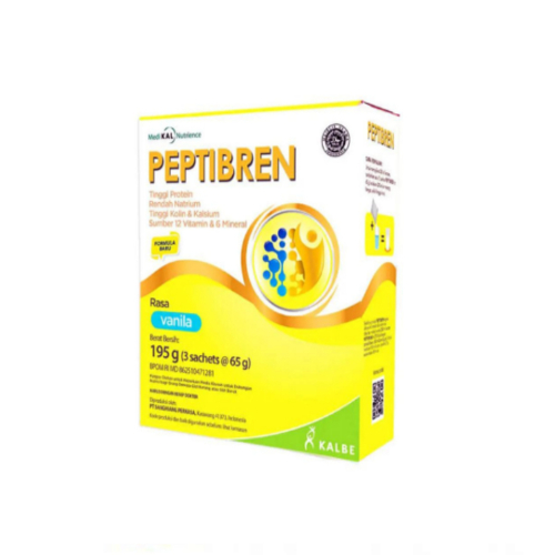 

[KODE PRODUK J6WVH4351] Peptibren susu pasien stroke & pikun rasa vanila coklat kacang hijau 195gr