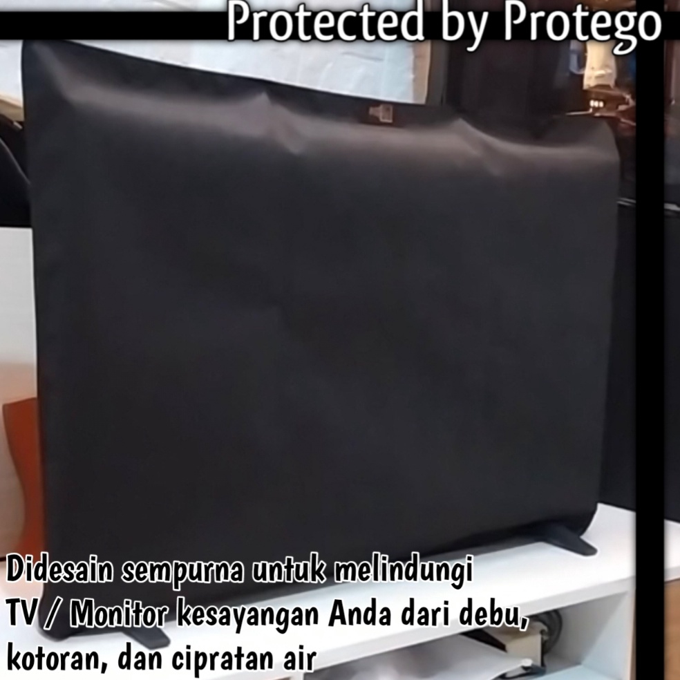 KODE T68B Cover TV 32 55 Inch Part 1 Sarung Kain Penutup Pelindung Layar Led Monitor Curve Anti Debu