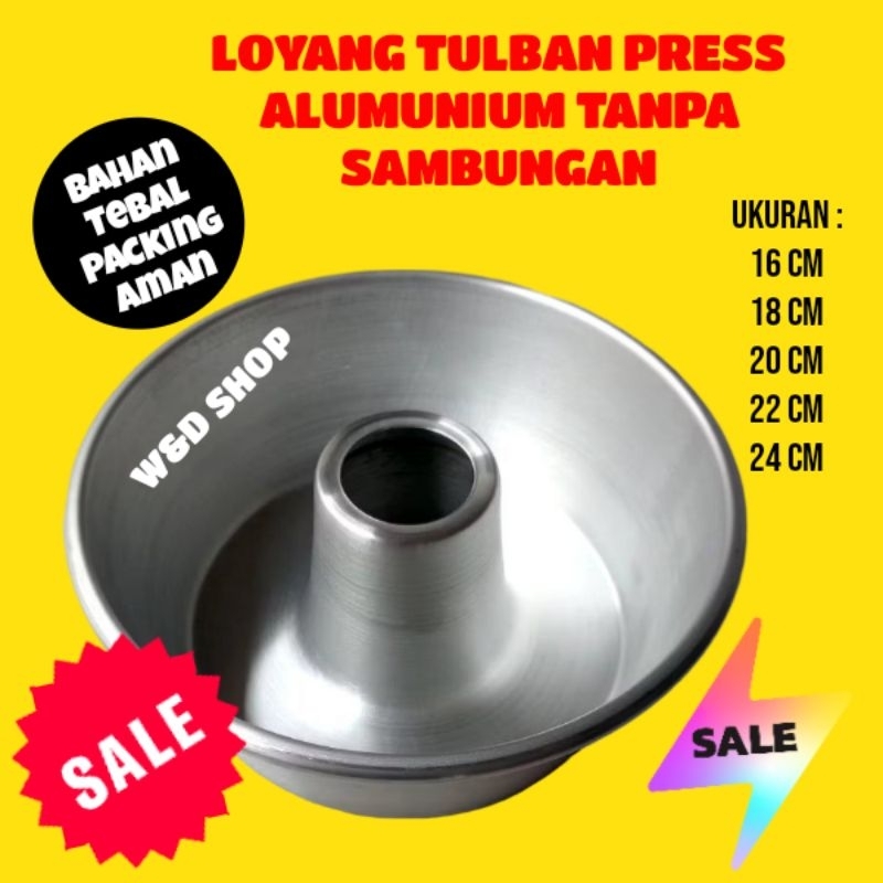 Loyang Tulban Press 16, 18, 20, 22, 24 cm / Loyang Tulban/Loyang Bolu/Tulban/Pulde / Loyang Kue Bolu