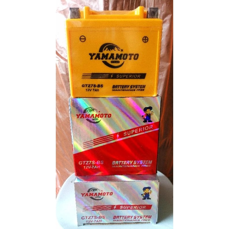 Aki Kering Yamamoto GTZ7S, Razor GTZ7S 12v 7Ah untuk PCX Vario125 Vario150 Vario160 NewNmax Genio-is
