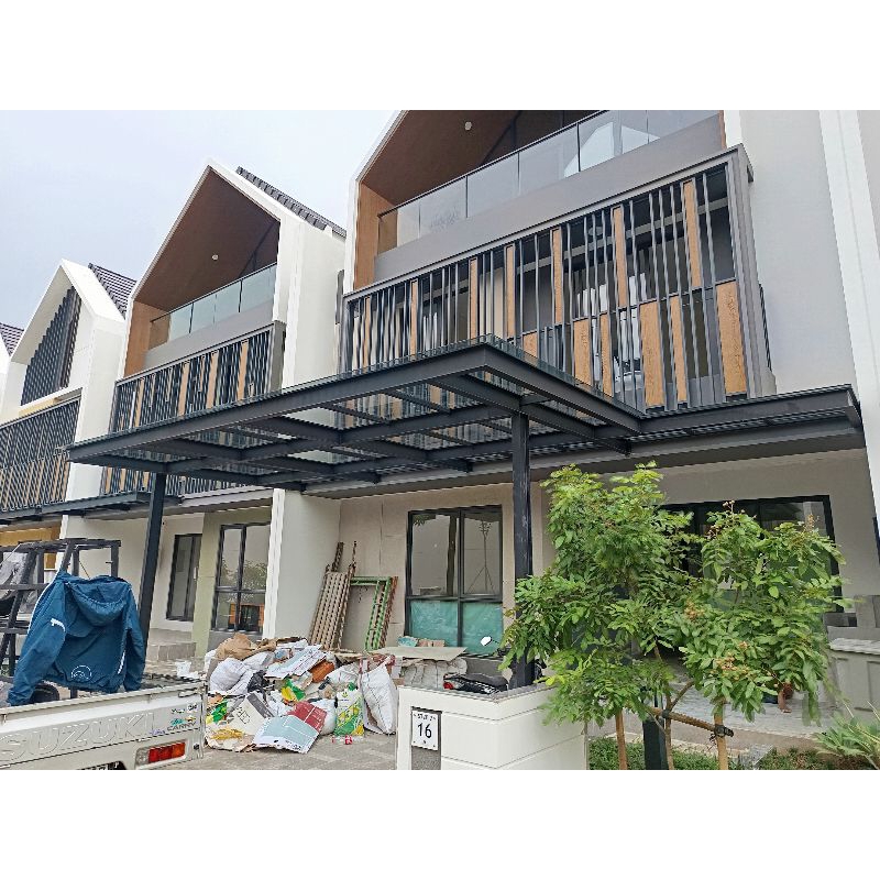 Kanopi Kaca Tempered