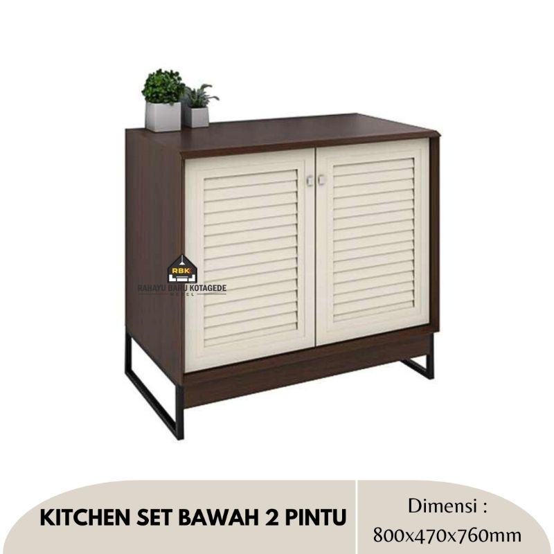 Kitchen Set Bawah 2 Pintu Graver KSB Jogja