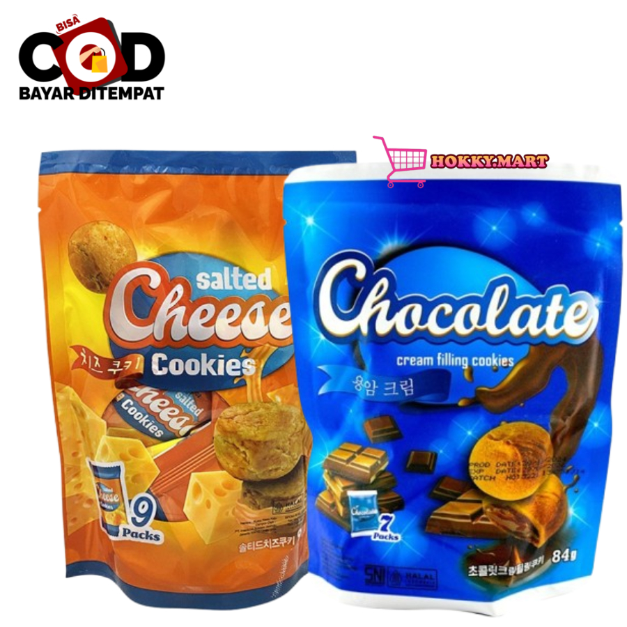 

[ HOKKY ] Naraya Salted Cheese Cookies 90gr isi 9 Cookies Rasa Keju Chocolate Cream Snack Import Malaysia Snack Cemilan Anak Halal