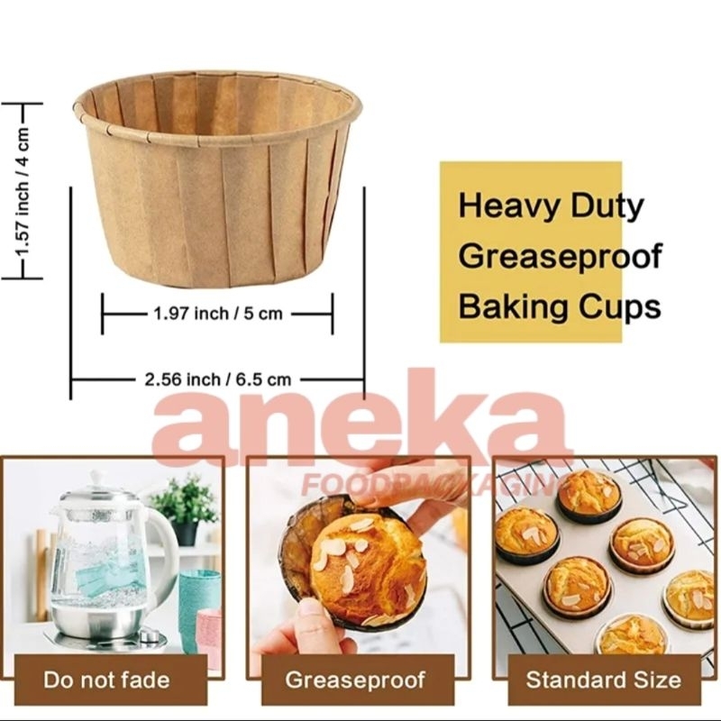 

Ukf5Pc6F4H (Kuliner.Kita) 100Pc- Tempat Kertas Cupcake Medium (M) & Small (S) Kotak, Motif Dan Polos