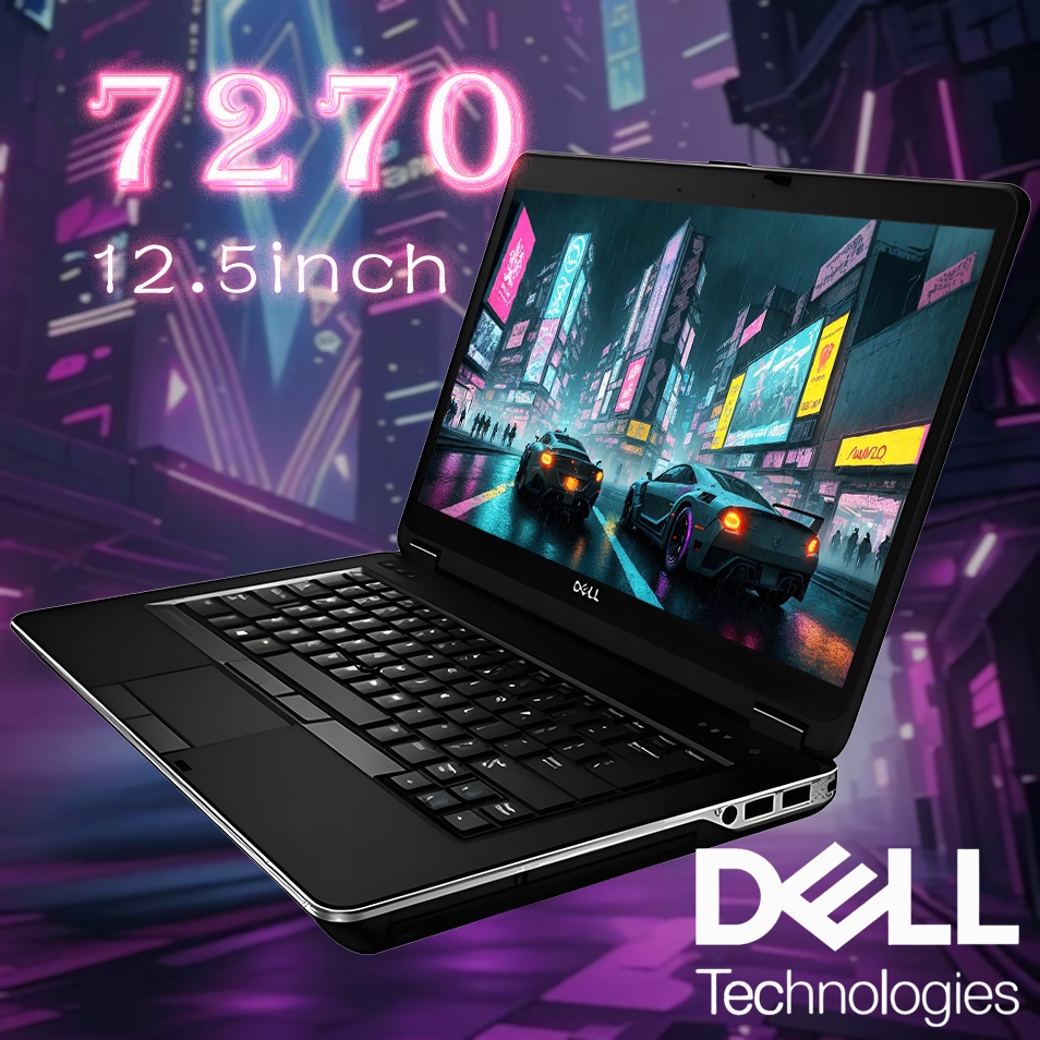 Laptop second DELL 7270 Core i5 Gen 6 / 8GB Ram / 256GB SSD / Intel HD Graphic 256 Sembilan puluh pe