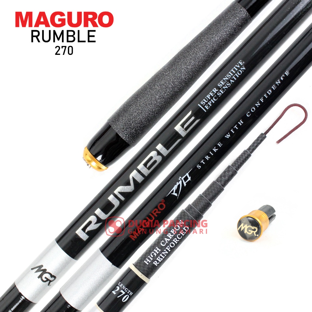 Joran Tegek / Pole Maguro Carbon Mini Keiryu Rumble Pilih Ukuran