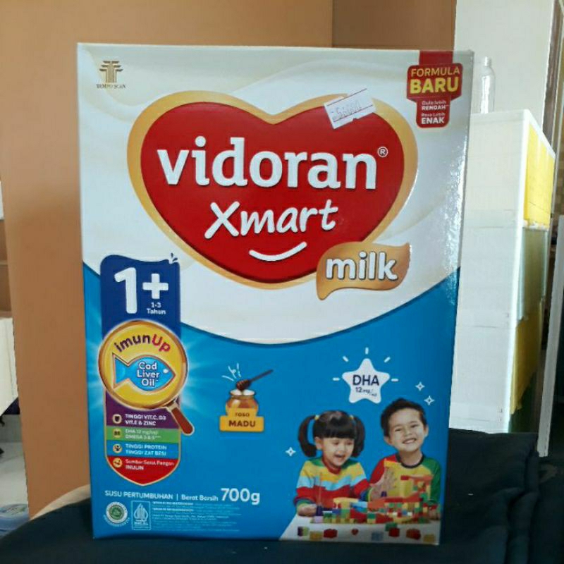 

Susu Vidoran Xmart milk 1+ madu cod liver oil 700g