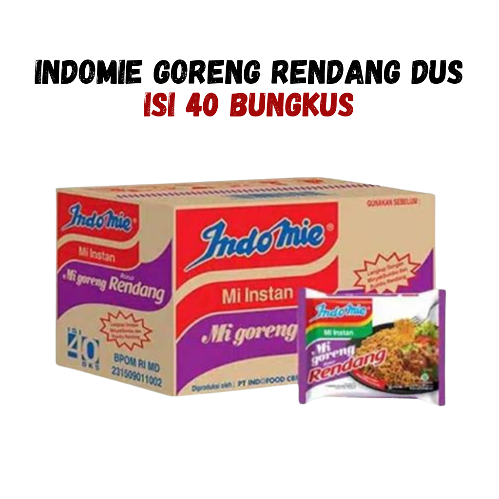 

Indomie Goreng Rendang Karton 40 Bungkus – Mi Instan Rasa Daging Pedas Padang Cocok untuk Stok
