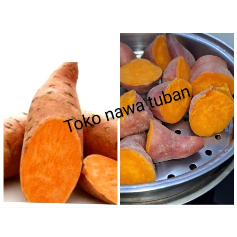 

ketela Oren 1kg umbi orange ubi madu manis